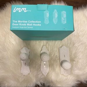 Mortise Style Doorknob Wall Hooks (Set of Three)